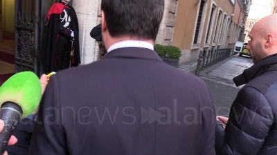 Scene from Gregoretti, Salvini arriva in Senato