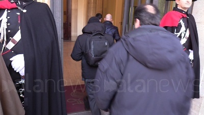 Scene from Gregoretti, Salvini arriva in Senato