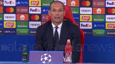 Scene from Champions League, Allegri: "Non è un fallimento, eliminazione non è maturata oggi"