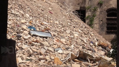 Scene from Siria, viaggio nel souk di Aleppo distrutto