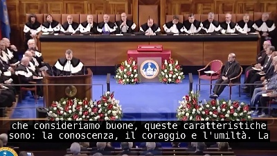 Scene from Nel 2019 Draghi riceve la laurea honoris causa in Economia: il suo discorso
