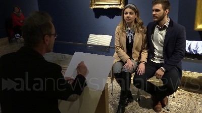 Scene from San Valentino, ritratti "al bacio" alla Pinacoteca di Brera