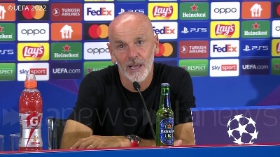 Scene from Champions League, Pioli: "Prestazione discreta ma per vincere doveva essere ottima"