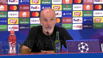 Scene from Champions League, Pioli: "Prestazione discreta ma per vincere doveva essere ottima"